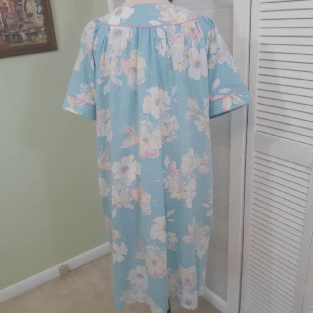 Lara Dee vintage floral gown robe sz large *6 - Picture 4 of 6